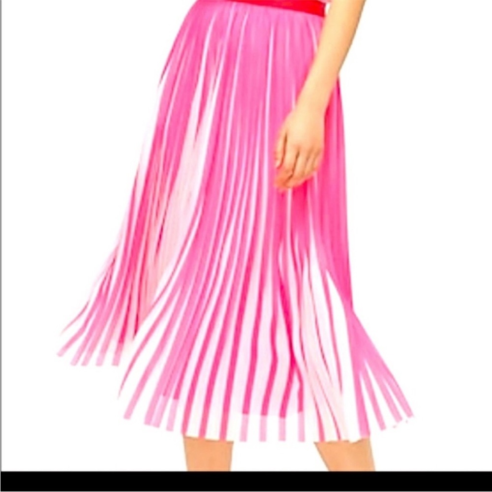 J. Crew Pink Pleated Skirt
